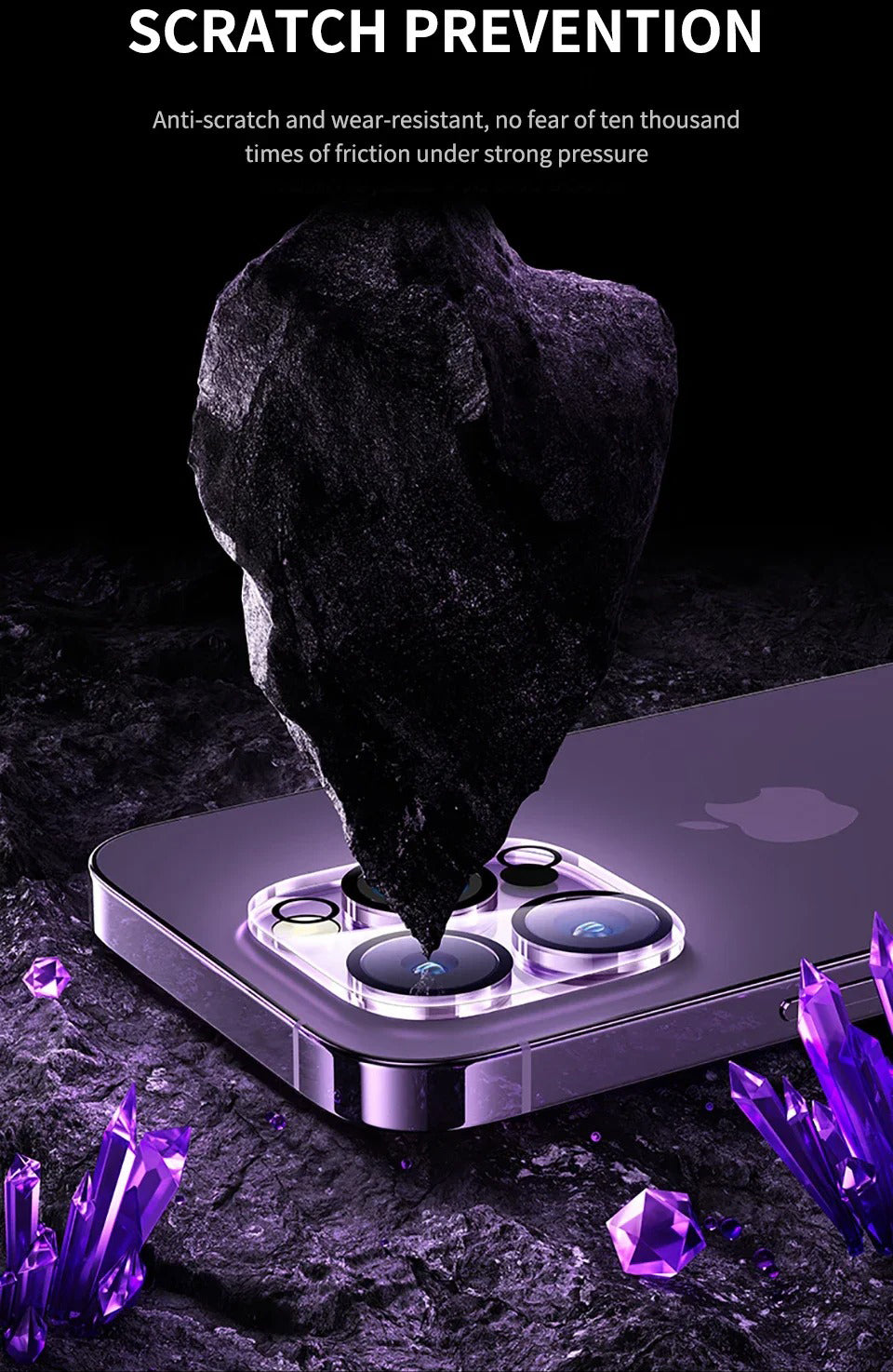 Ultra Thin Camera Lens Protector for iPhone – 4PCS Full Coverage Tempered Glass, Anti-Scratch, Dust-Free, Anti-Fingerprint, HD Clarity, Strong Adhesion