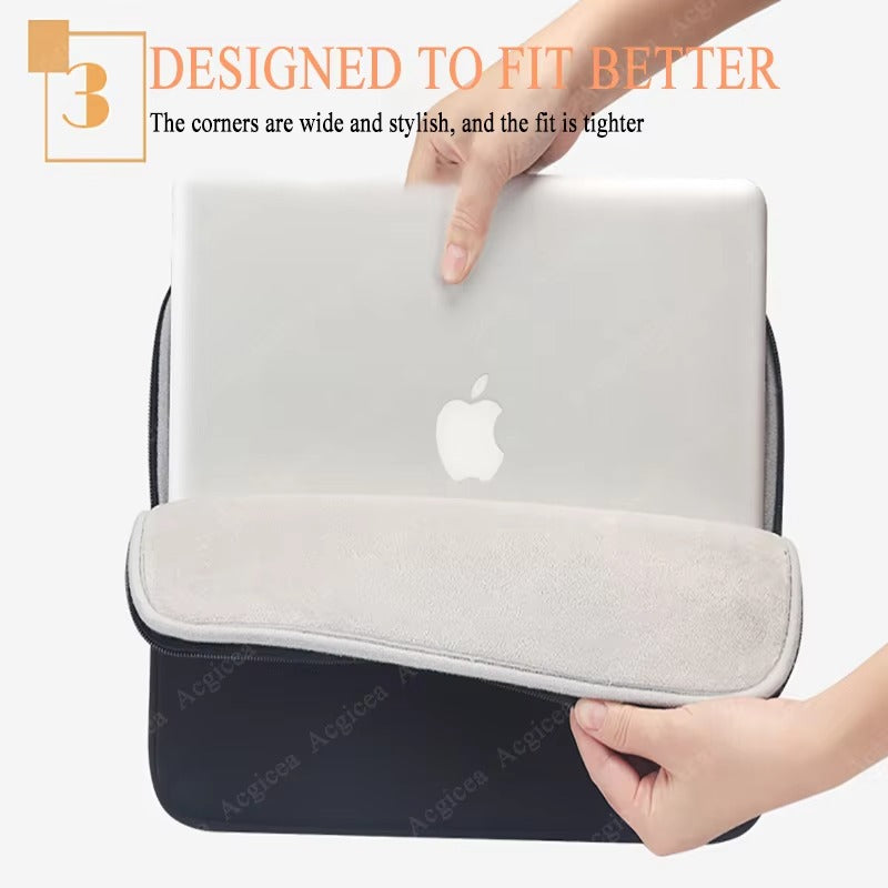 Premium Soft Laptop Bag for Notebook, MacBook Air, Pro, Retina – Protective Sleeve Case for 11, 12, 13, 14, 15, 15.6 Inch Computers, Slim and Lightweight