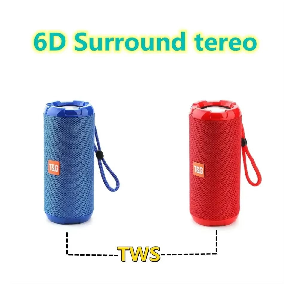 Premium Waterproof Bluetooth Speaker – Portable Wireless Sound Box with Subwoofer Bass, FM Radio, TF Card, USB, Hands-Free Calling, TWS Pairing