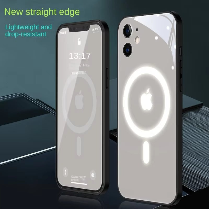Premium Apple iPhone Case, MagSafe Compatible, Camera Lens and Screen Protection, Ultra Thin, Shockproof, Magnetic, Full All Around Protection, Flash Call LED Cover