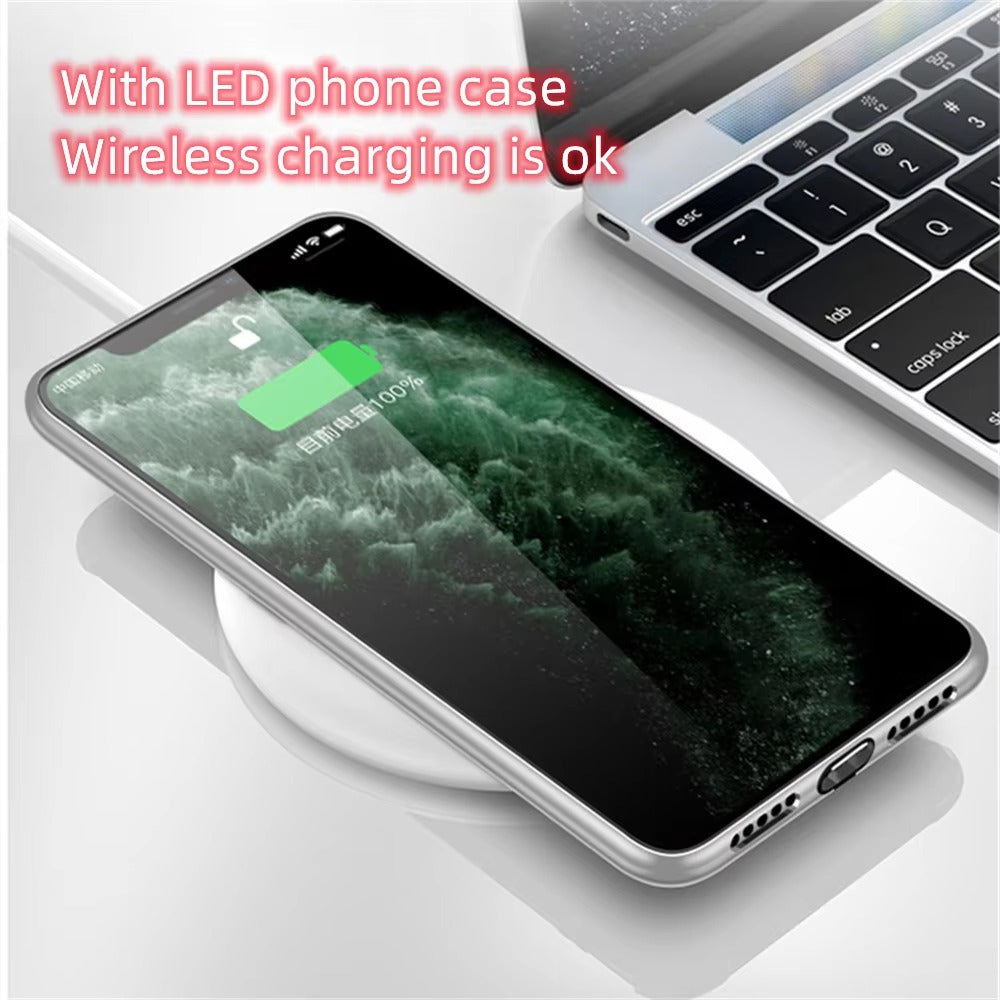 Premium Apple iPhone Case, MagSafe Compatible, Camera Lens and Screen Protection, Ultra Thin, Shockproof, Magnetic, Full All Around Protection, Voice-Activated LED Cover