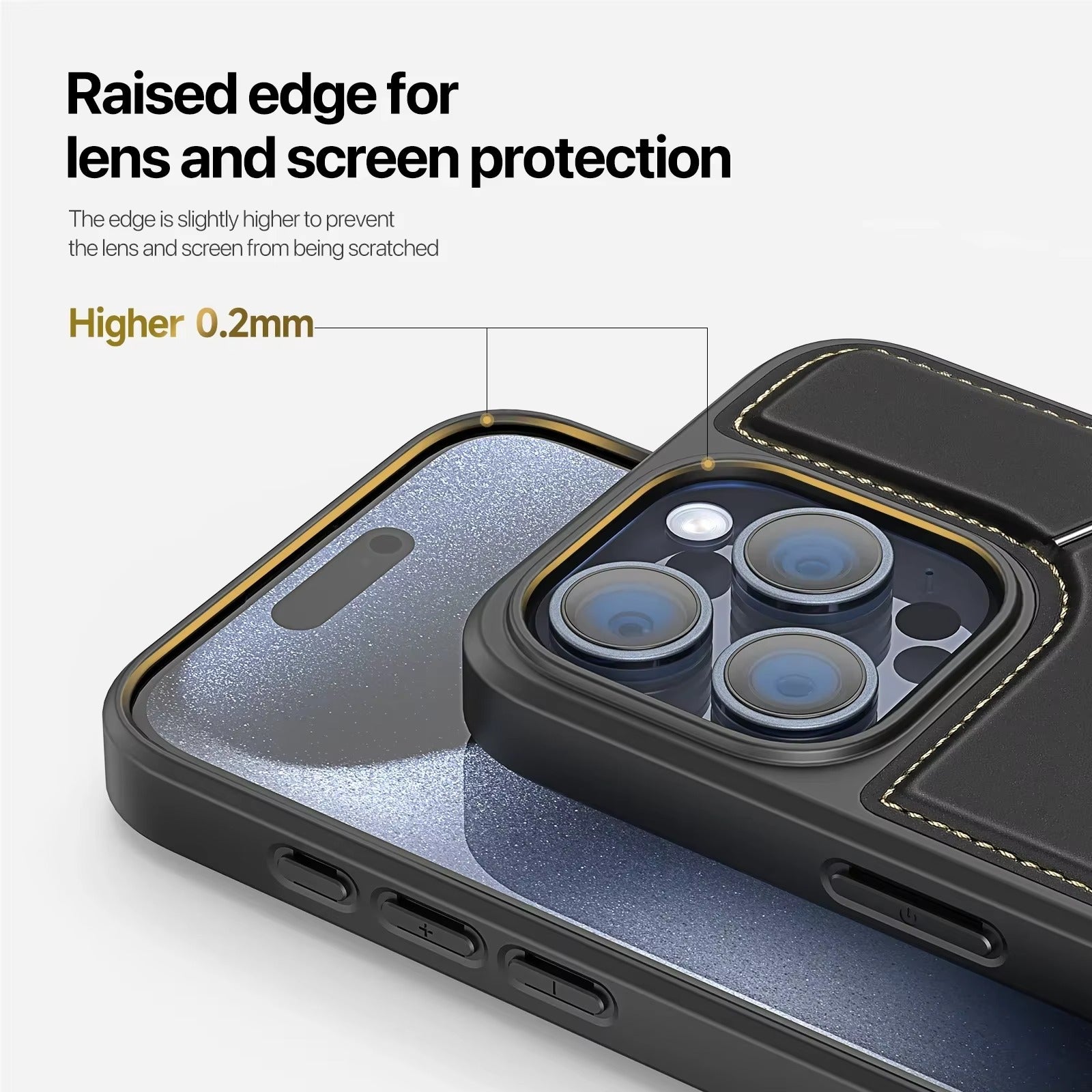 Luxury Apple iPhone Case, MagSafe Compatible, Camera Lens and Screen Protection, Ultra Thin, Shockproof, Magnetic, Full All Around Protection, PU Leather Wallet Cover