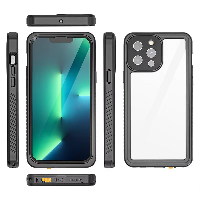 High Quality Apple iPhone Case MagSafe Compatible, Camera Lens & Screen Protection, Cover with IP68 360 Waterproof Shield