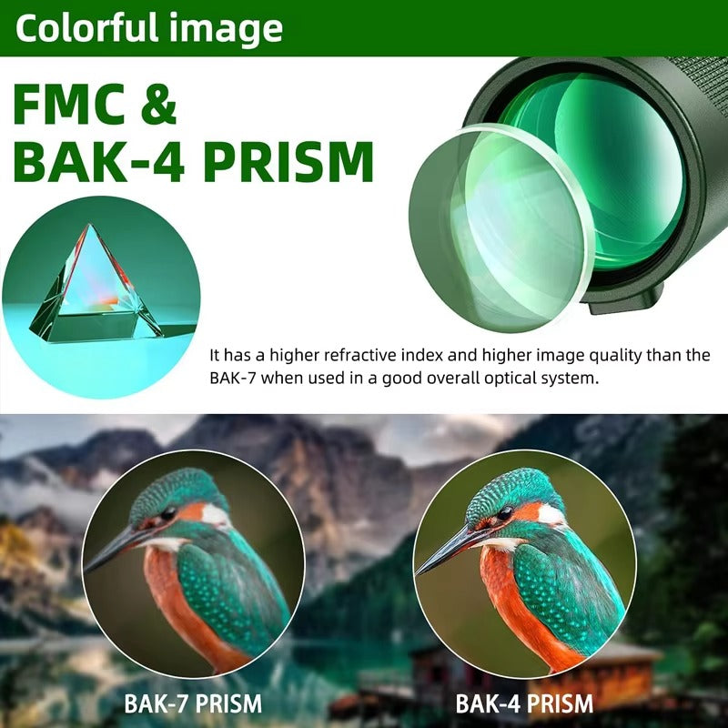 High Quality Portable Zoom HD Telescope – Foldable 5000M Long-Range Mini Monocular for Hunting, Sports, Camping