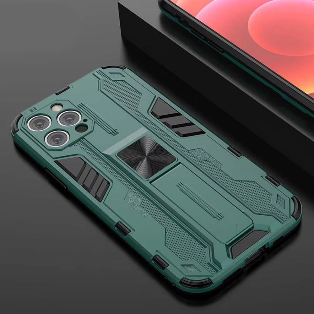 Robust Apple iPhone Case, MagSafe Compatible, Camera Lens and Screen Protection, Ultra Thin, Shockproof, Magnetic, Full All Around Protection, Armor Magnetic Holder Cover