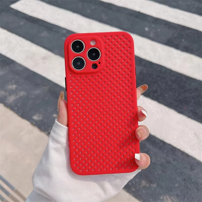 Luxury Apple iPhone Case, MagSafe Compatible, Camera Lens & Screen Protection, Ultra Thin, Shockproof, Magnetic Full All Around Cover – Hollow Soft Case with Heat Dissipation Design & Plain Color Ultra Thin Finish