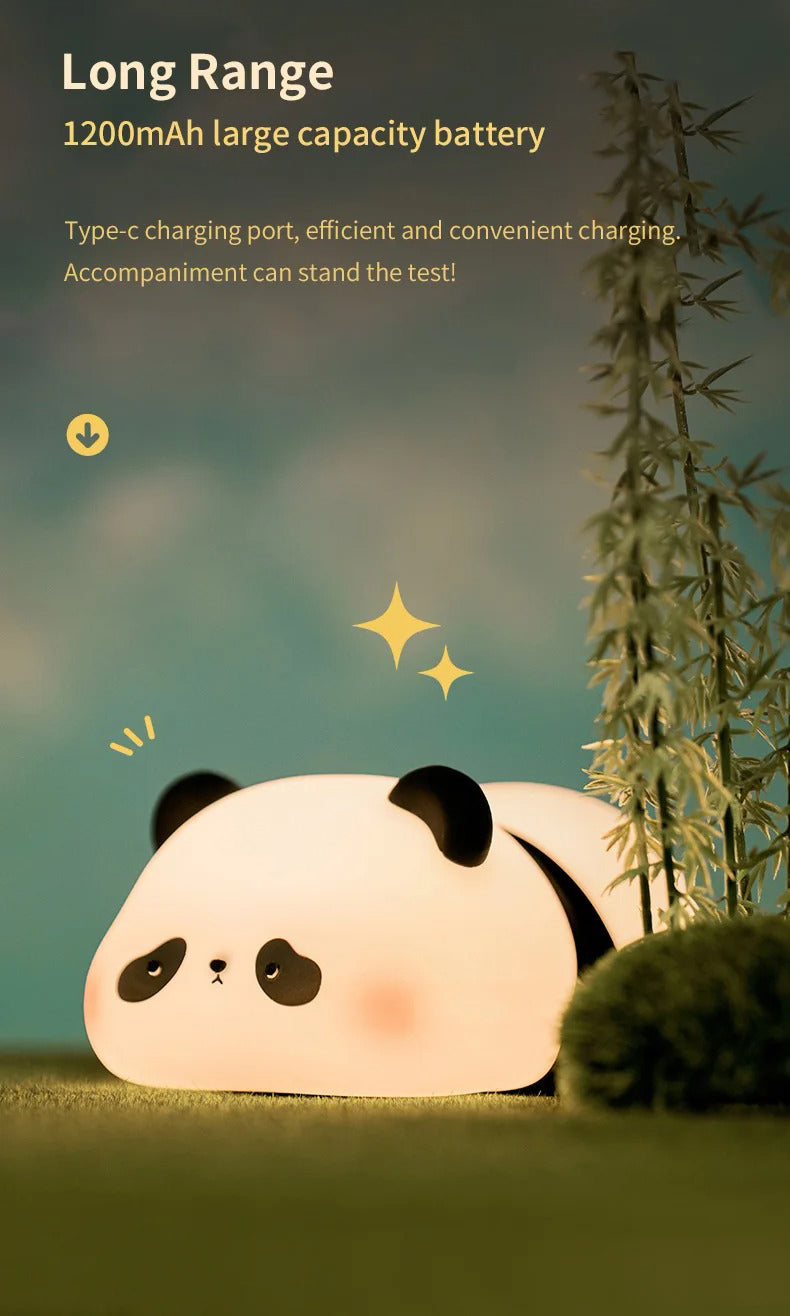 Premium Cute Animal LED Night Light – Touch Sensor, USB Rechargeable Silicone Lamp, 3 Brightness Levels, 30-Min Timer, Bedside Kids Room Decor, Portable & Soft Glow