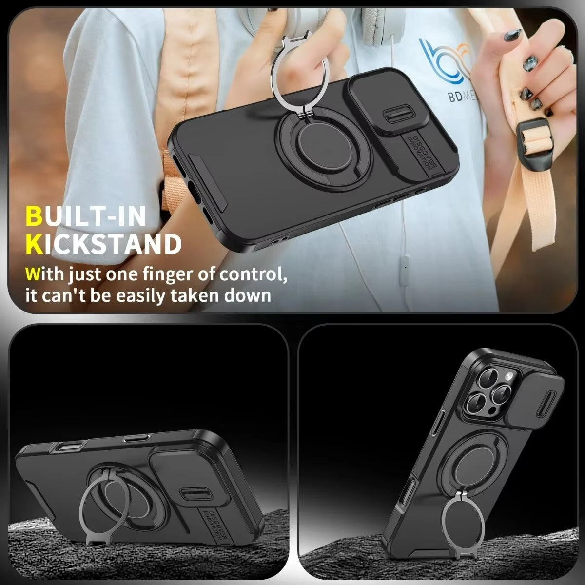 Robust Apple iPhone Case, Camera Protection, Screen Protection, Ultra Thin, Shockproof, Magnetic, Full All Around Protection