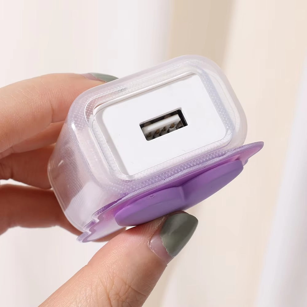 High Quality Heart-Shaped Charger Protector – Silicone Anti-Break, Scratch-Proof Cover Sleeve for Apple 18W, 20W Adapters,