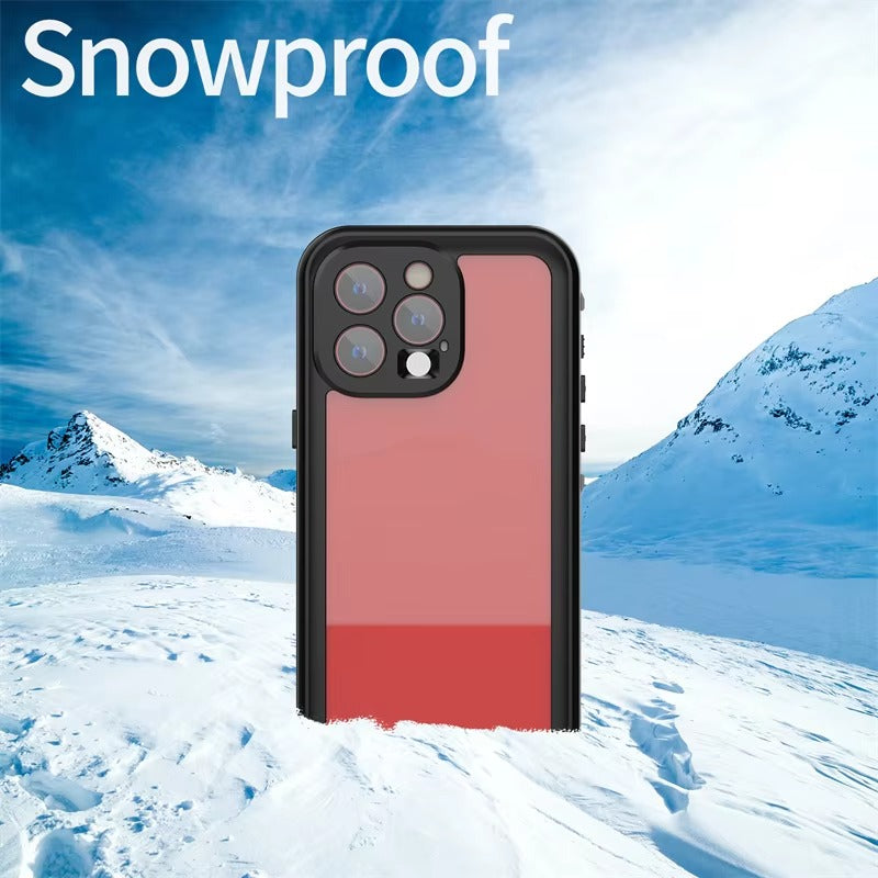 High Quality Apple iPhone Case MagSafe Compatible, Camera Lens & Screen Protection, Ultra Thin Shockproof Magnetic Full All Around Protection Cover with IP68 Transparent Rope Design