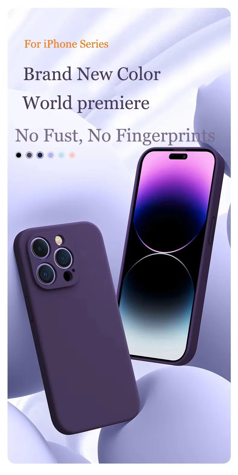 High Quality Apple iPhone Case, MagSafe Compatible, Camera Lens & Screen Protection, Ultra Thin, Shockproof, Magnetic Full All Around Cover – Soft Silicone Solid Color Case with Antiskid Grip & Protective Finish