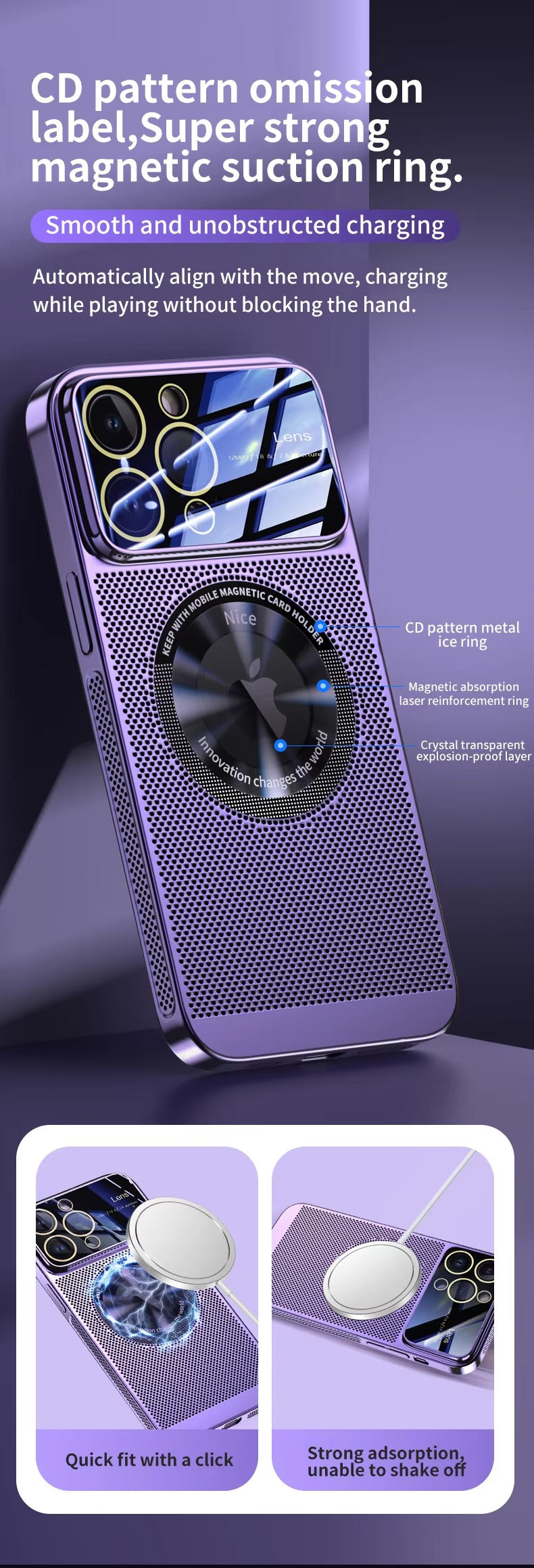 Robust Apple iPhone Case, MagSafe Compatible, Camera Lens Protection, Screen Protection, Ultra Thin