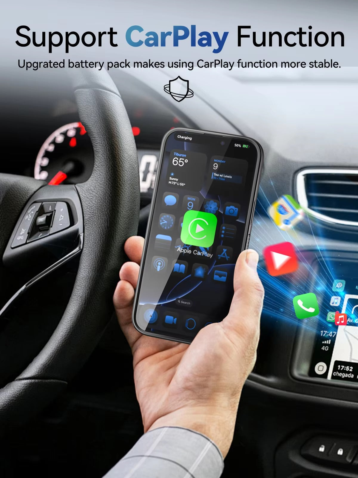 High Quality Apple iPhone Case MagSafe Compatible, Camera Lens & Screen Protection, Ultra Thin Shockproof Magnetic Full All Around Protection Cover with 8000mAh Battery Pack