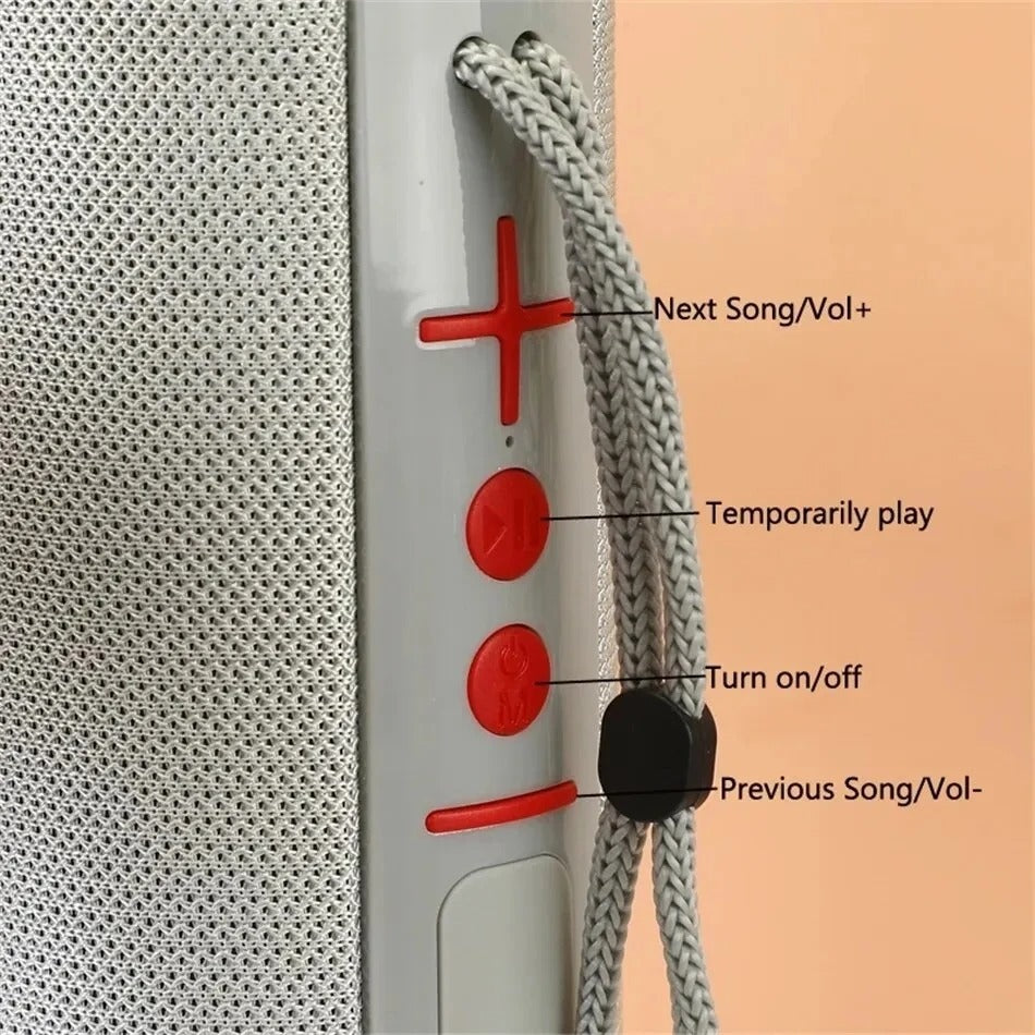 Premium Waterproof Bluetooth Speaker – Portable Wireless Sound Box with Subwoofer Bass, FM Radio, TF Card, USB, Hands-Free Calling, TWS Pairing