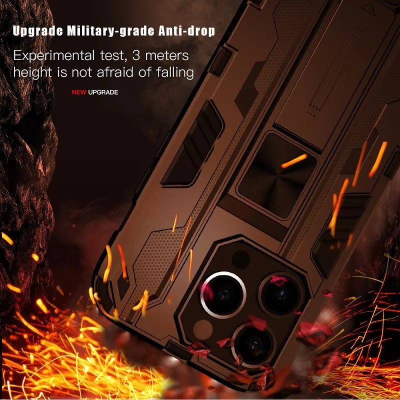 Robust Apple iPhone Case, MagSafe Compatible, Camera Lens and Screen Protection, Ultra Thin, Shockproof, Magnetic, Full All Around Protection, Armor Magnetic Holder Cover