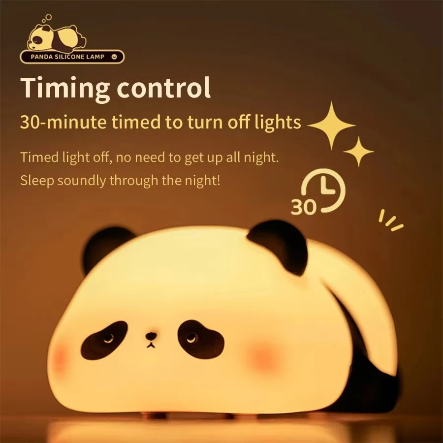 Premium Cute Animal LED Night Light – Touch Sensor, USB Rechargeable Silicone Lamp, 3 Brightness Levels, 30-Min Timer, Bedside Kids Room Decor, Portable & Soft Glow