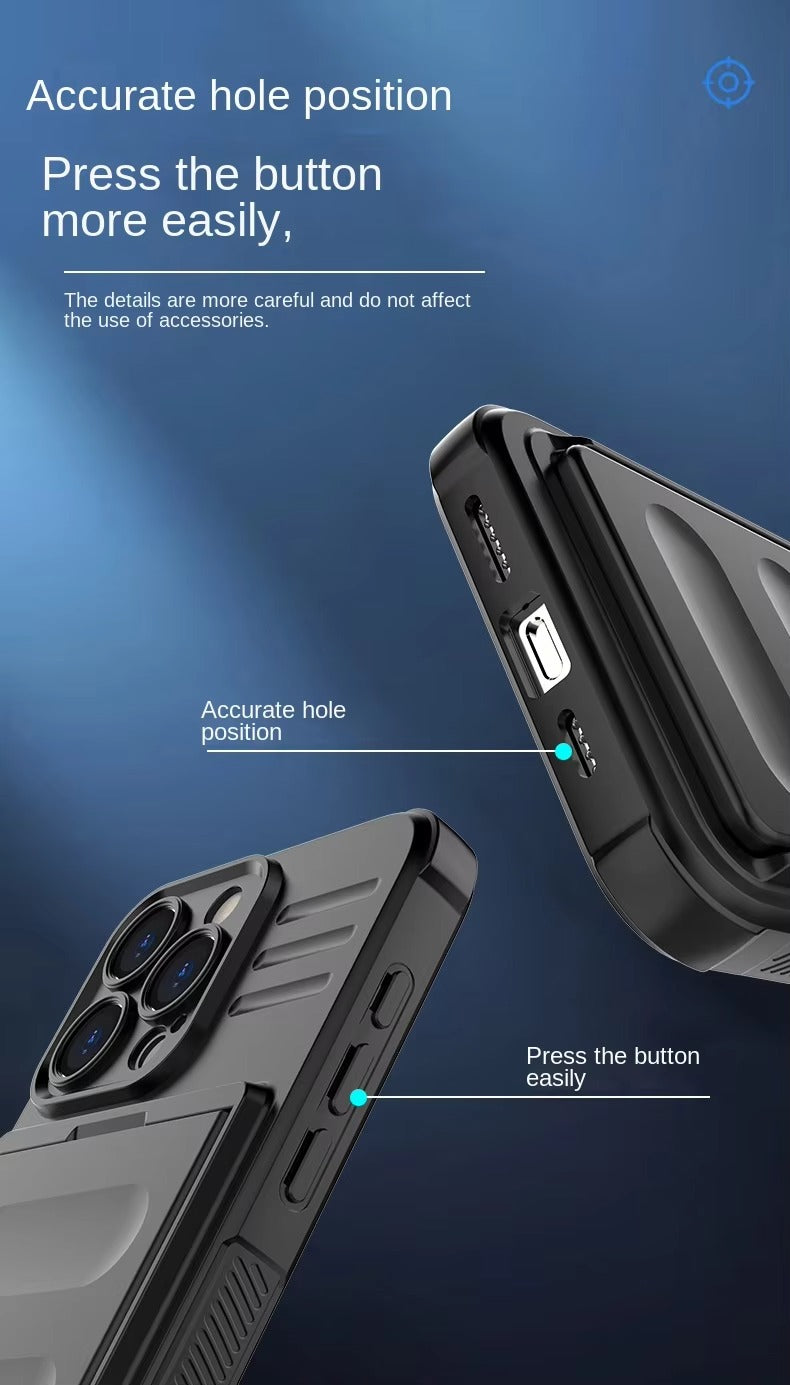 Robust Apple iPhone Case, MagSafe Compatible, Camera Lens and Screen Protection, Ultra Thin, Shockproof, Magnetic, Full All Around Protection, Slide Card Armor Cover