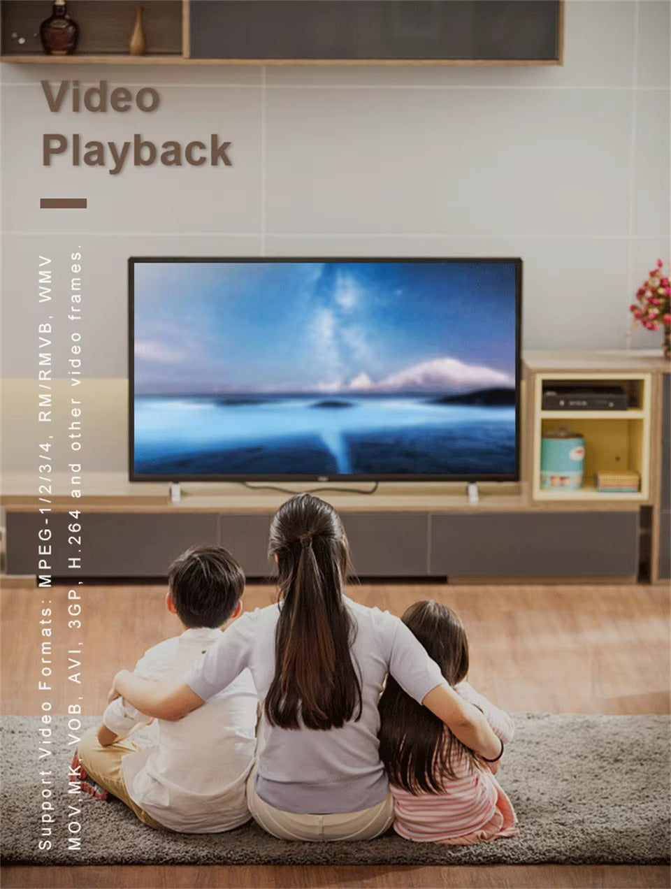 Premium Bluetooth Wall Amplifier for iPhone, 2.8" HD Touchscreen Music Control Panel, Smart Home Stereo System with FM, AUX,