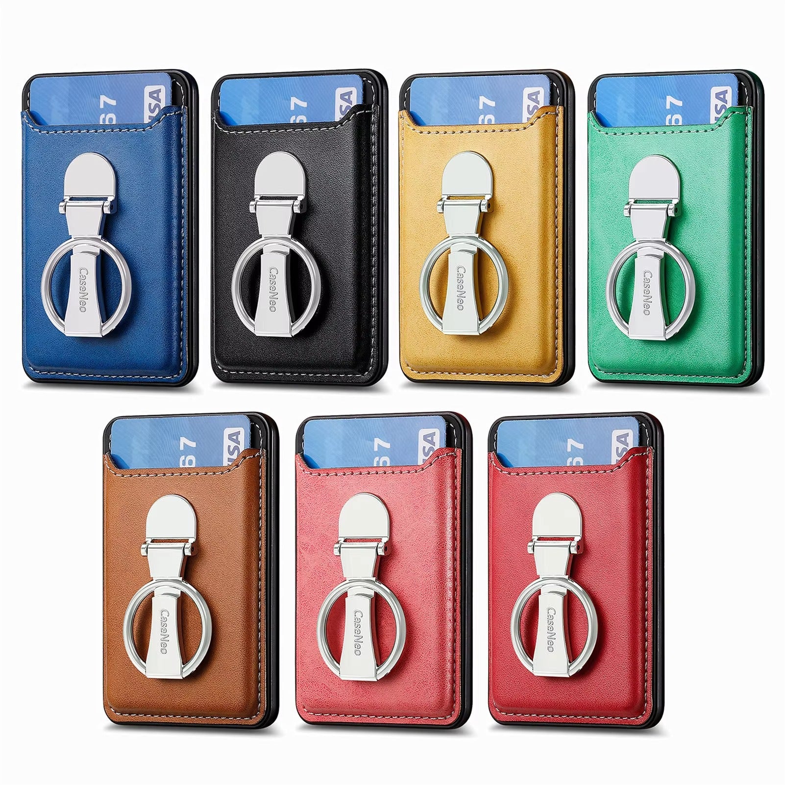 Premium Magnetic Wallet Case for Apple MagSafe – Strong Attraction, Multiple Card Slots, Stand Function for Smartphones