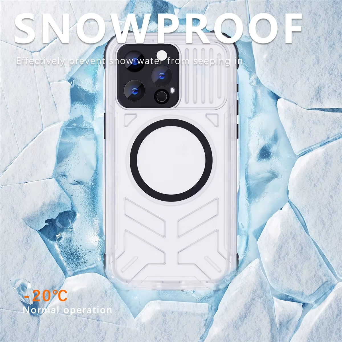 Luxury Apple iPhone Case MagSafe Compatible, Camera Lens & Screen Protection, Ultra Thin Shockproof Magnetic Full All Around Protection Cover with IP68 Waterproof Matte Finish