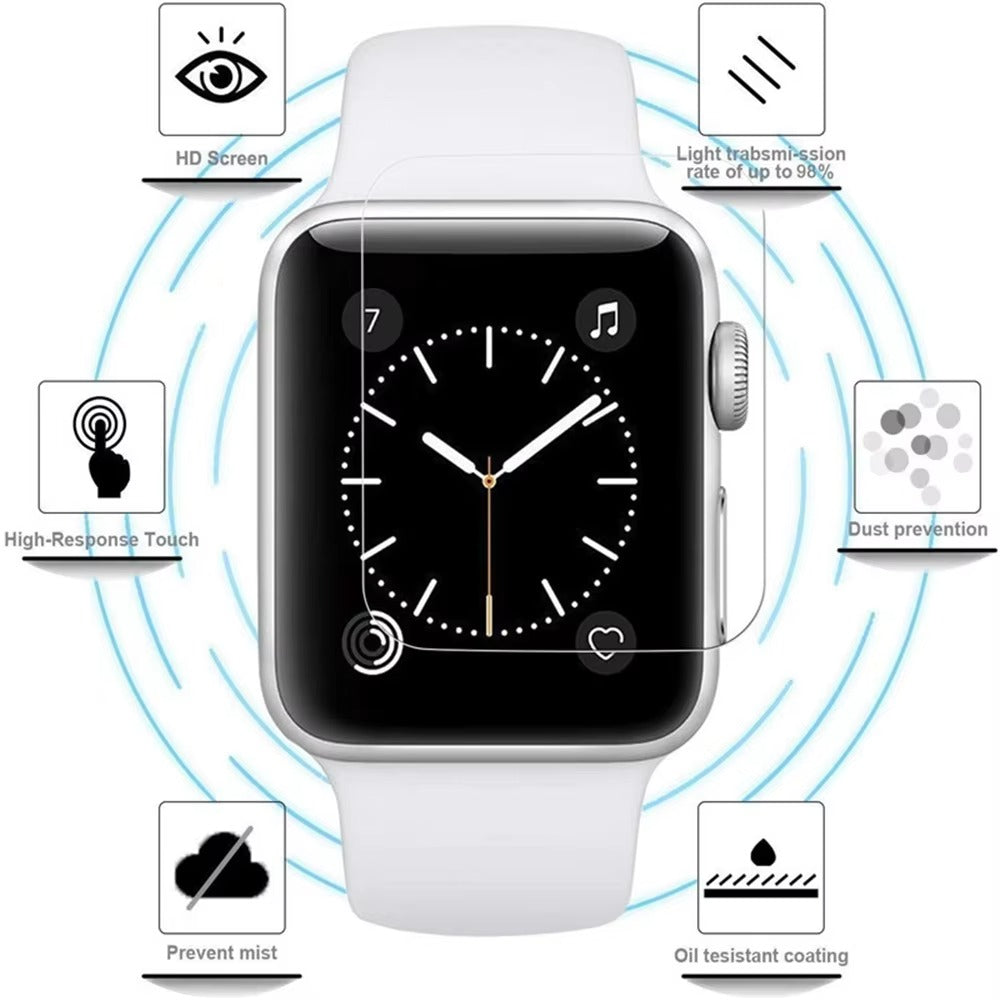 Premium HD Screen Protector for Apple Watch – Full Coverage Scratch-Resistant Film Guard, Easy Install