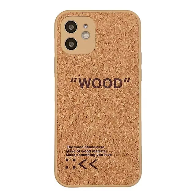 Luxury Apple iPhone Case, MagSafe Compatible, Camera Lens and Screen Protection, Ultra Thin, Shockproof, Magnetic, Full All Around Protection, Cork Wood Soft Cover