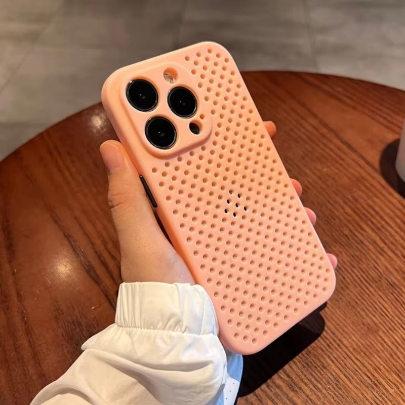 Luxury Apple iPhone Case, MagSafe Compatible, Camera Lens & Screen Protection, Ultra Thin, Shockproof, Magnetic Full All Around Cover – Hollow Soft Case with Heat Dissipation Design & Plain Color Ultra Thin Finish