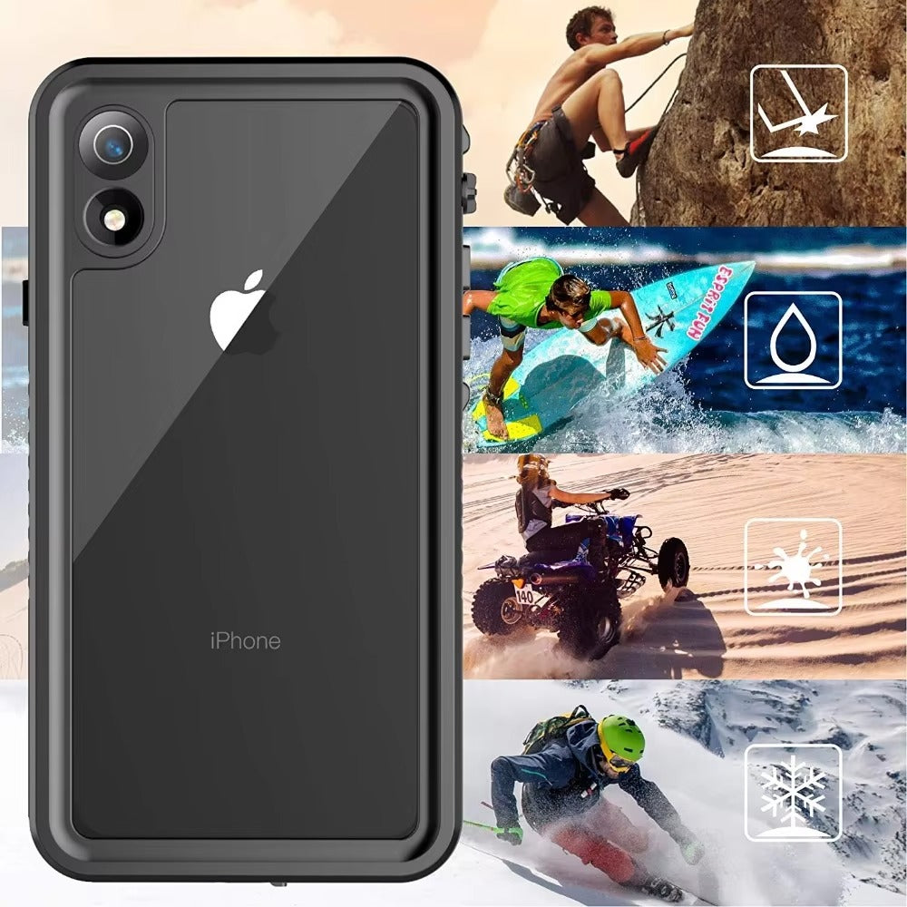 Premium Waterproof Apple iPhone Case, MagSafe Compatible, Ultra Thin Magnetic Shockproof Full Protection Cover with IP68 Seal for Diving, Swimming, and Underwater Use
