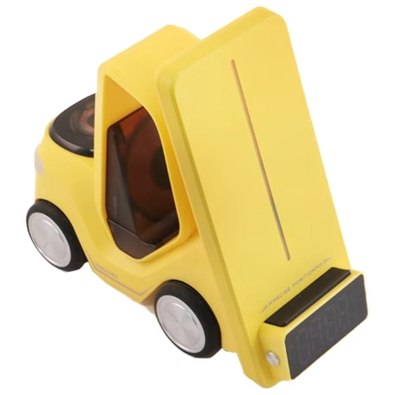 Premium 5 in 1 Magnetic Wireless Charging Station – Fast Charger Stand with Alarm Clock, Adjustable Phone Holder, LED Lamp for iPhone, Watch and AirPods