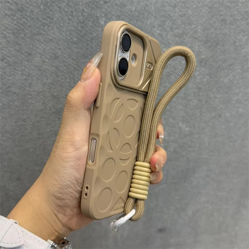 Premium Apple iPhone Case, MagSafe Compatible, Camera Lens & Screen Protection, Ultra Thin, Shockproof, Magnetic Full All Around Cover – Foldable Camera Stand Case with Wrist Strap & Magnetic Bracket