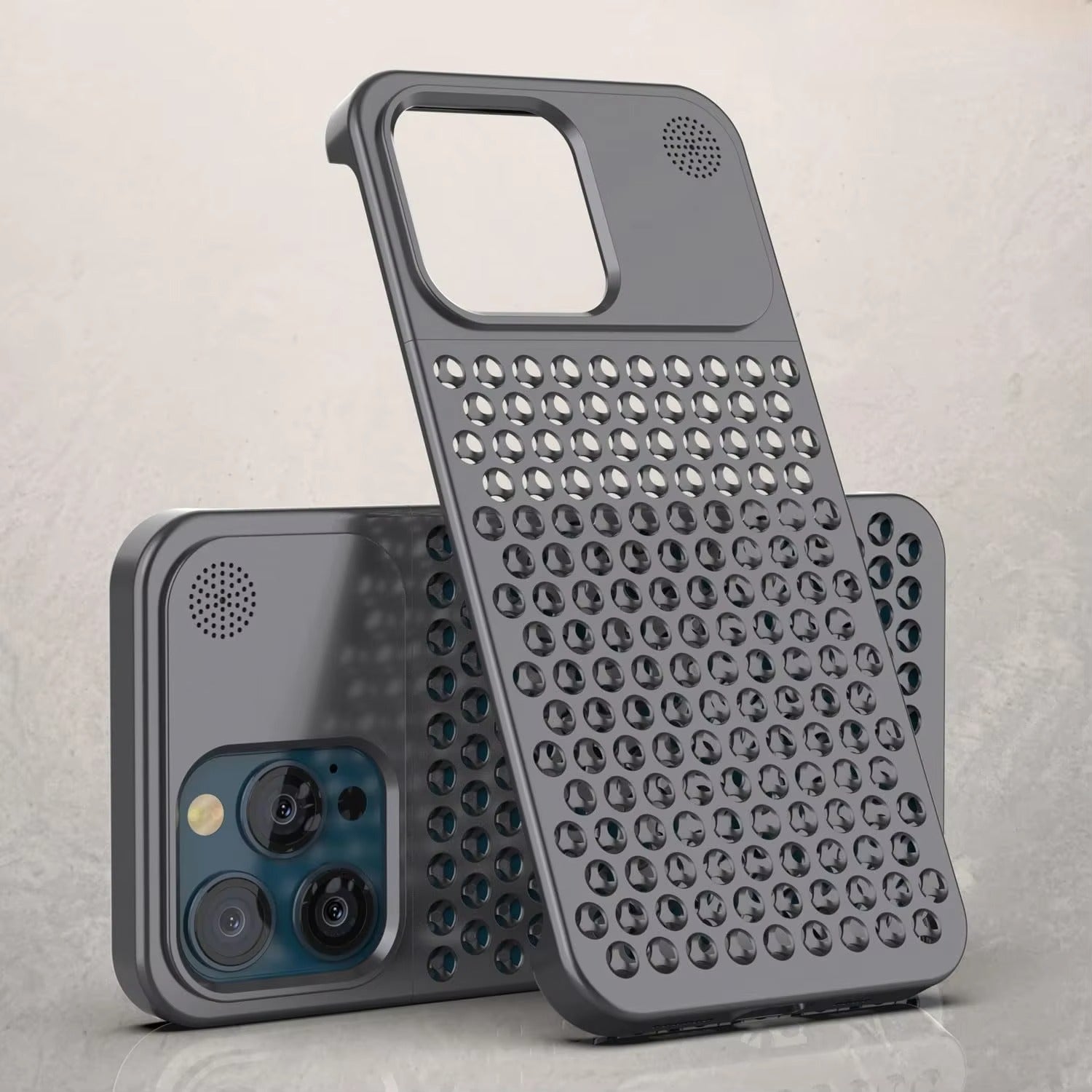 Luxury Apple iPhone Case, MagSafe Compatible, Camera Lens & Screen Protection, Ultra Thin, Shockproof, Magnetic Full All Around Cover – Aluminum Cooling Case with Heat Dissipation & Removable Fragrance Module