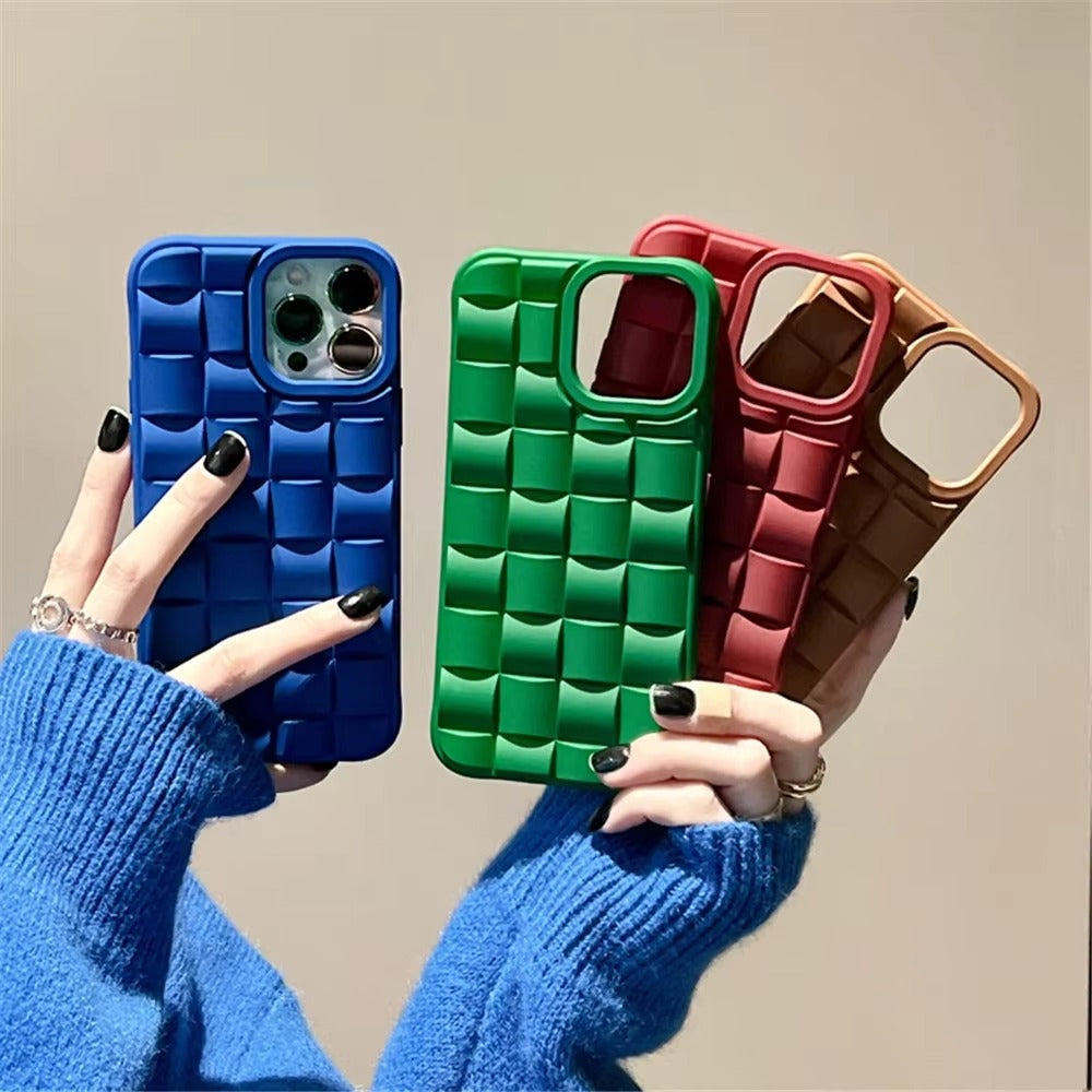 Premium Apple iPhone Case, MagSafe Compatible, Camera Lens & Screen Protection, Ultra Thin, Shockproof, Magnetic Full All Around Cover – 3D Weave Soft Liquid Silicone Case with Shockproof Back Shell Design