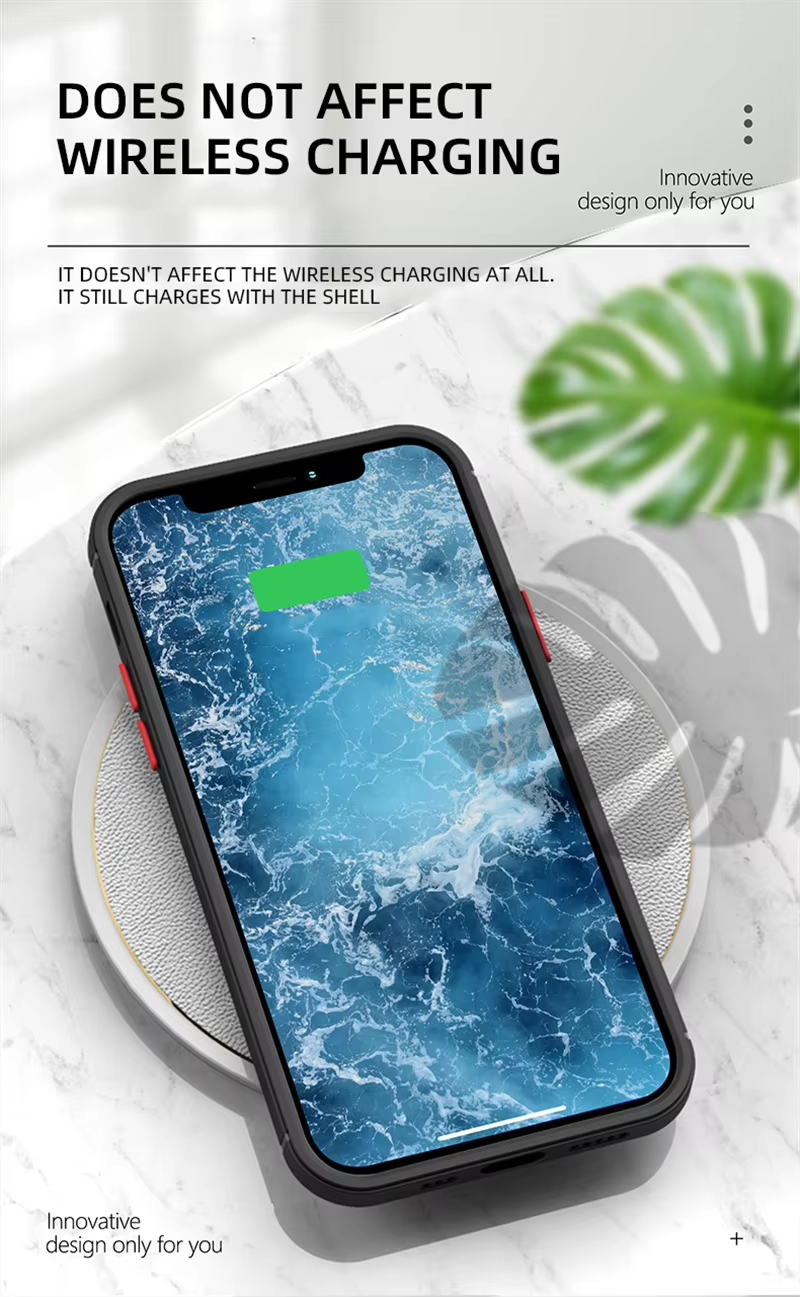 Robust Apple iPhone Case, MagSafe Compatible, Camera Lens & Screen Protection, Ultra Thin, Shockproof, Magnetic Full All Around Cover – Matte Armor Case with Clear Silicone Edges & Hard PC Back for Durable Protection