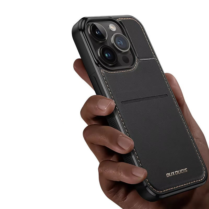 Luxury Apple iPhone Case, MagSafe Compatible, Camera Lens and Screen Protection, Ultra Thin, Shockproof, Magnetic, Full All Around Protection, PU Leather Business Cover