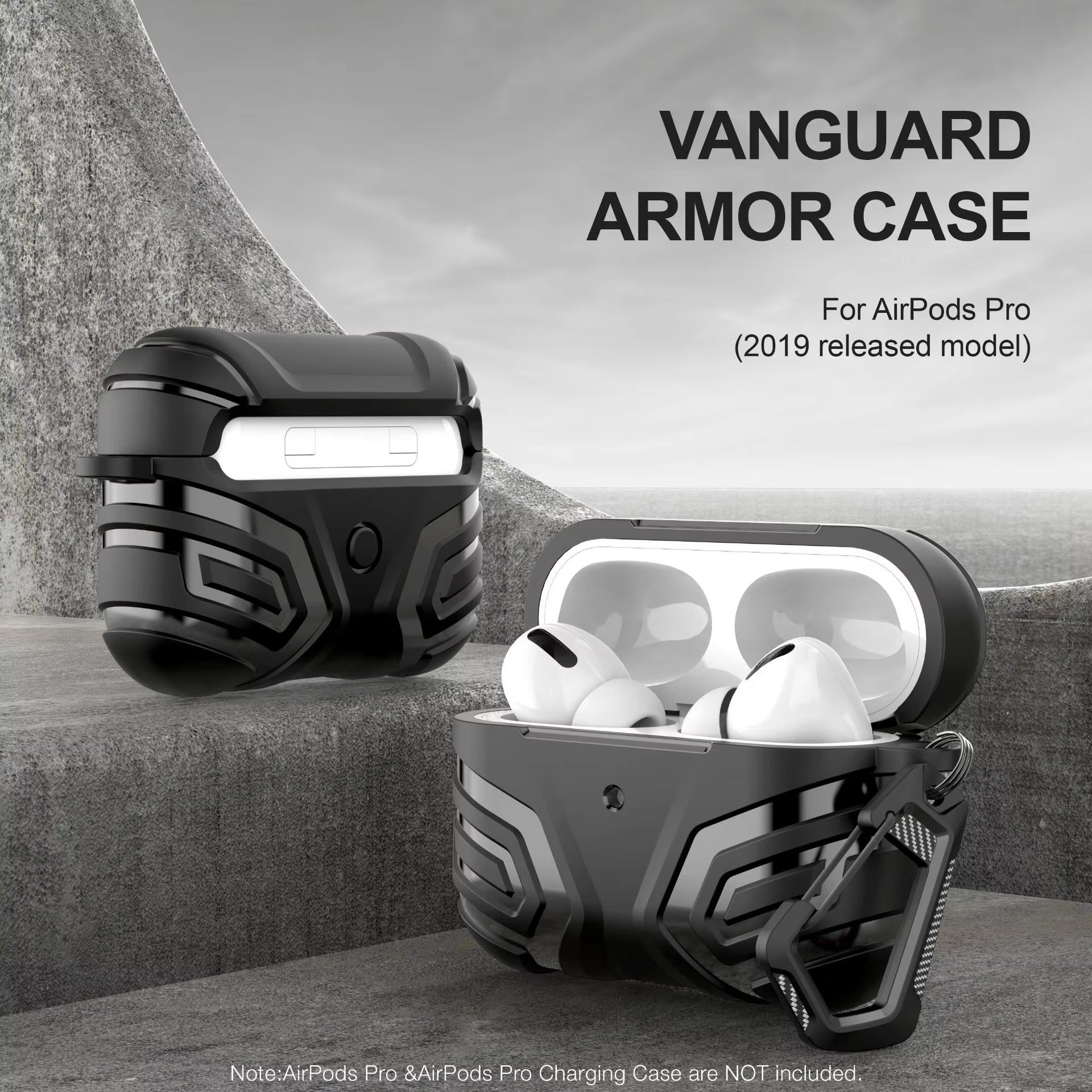 Shockproof Protective Case for AirPods Pro 2, 3 – Wireless Bluetooth Earphone Cover for Apple AirPods, Durable Anti-Drop Shell, Compatible with Pro Series