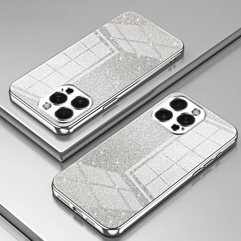 Premium Glitter Electroplated Apple iPhone Case, MagSafe Compatible, Ultra Thin Magnetic Shockproof Full Protection Cover