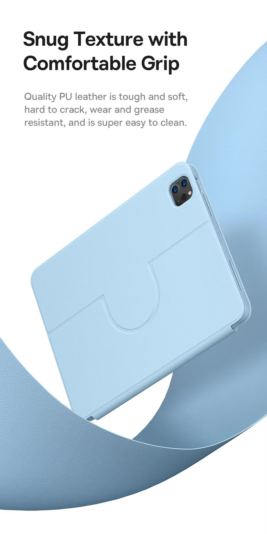 Premium Magnetic iPad Case with Pencil Holder – Slim Smart Cover with Auto SleepCompatible with 10.2", 10.9", 11", 12.9" Tablets