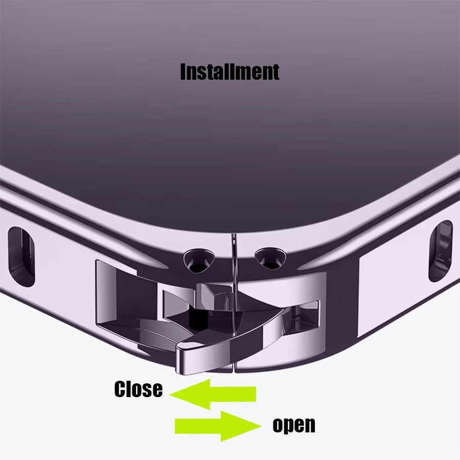 Luxury Apple iPhone Case, MagSafe Compatible, Camera Lens & Screen Protection, Ultra Thin, Shockproof, Magnetic Full All Around Cover – Lightweight Aluminum Metal Frame Bumper Case with Thin Alloy Back Protection