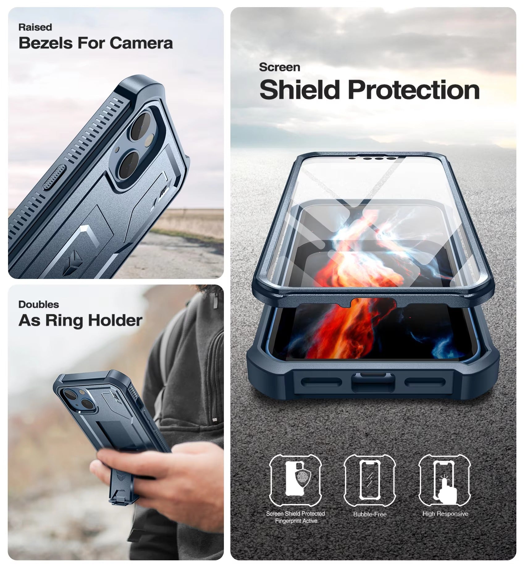 Premium Apple iPhone Case, Camera Protection, Screen Protection, Ultra Thin, Shockproof, Magnetic, Full All Around Protection