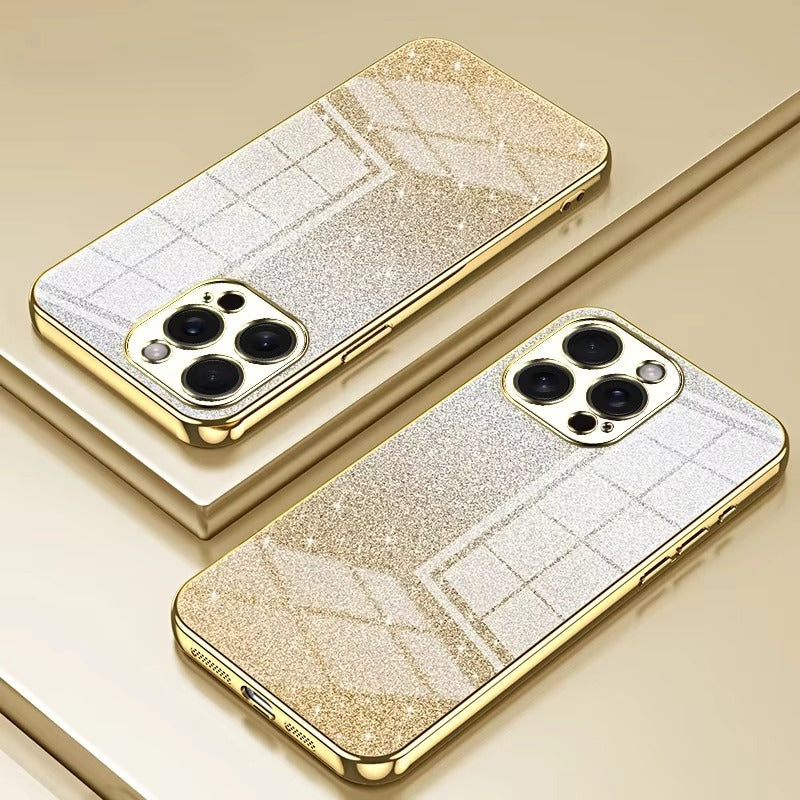 Premium Glitter Electroplated Apple iPhone Case, MagSafe Compatible, Ultra Thin Magnetic Shockproof Full Protection Cover