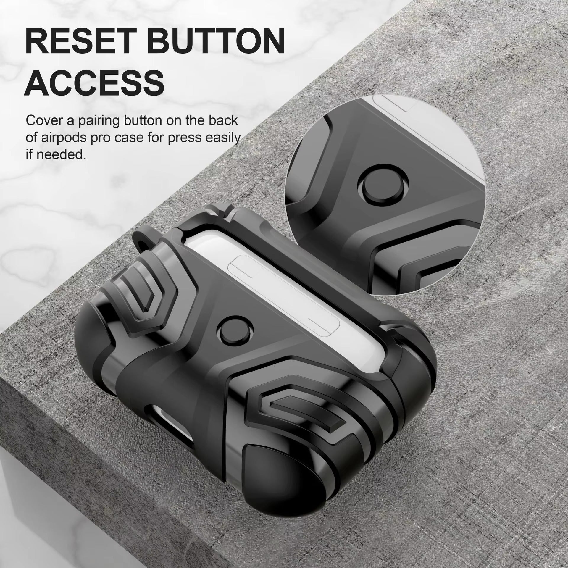 Shockproof Protective Case for AirPods Pro 2, 3 – Wireless Bluetooth Earphone Cover for Apple AirPods, Durable Anti-Drop Shell, Compatible with Pro Series