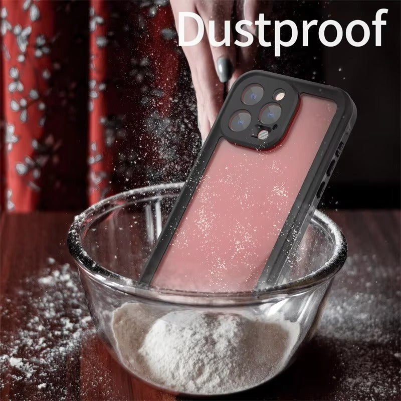 High Quality Apple iPhone Case MagSafe Compatible, Camera Lens & Screen Protection, Ultra Thin Shockproof Magnetic Full All Around Protection Cover with IP68 Transparent Rope Design