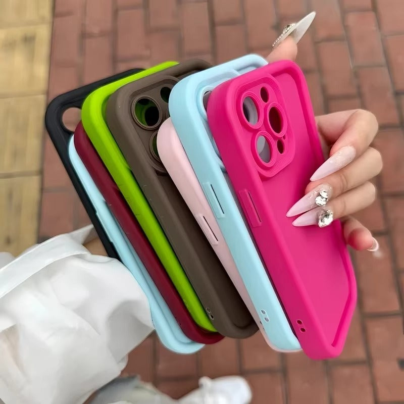 Luxury Apple iPhone Case, MagSafe Compatible, Camera Lens & Screen Protection, Ultra Thin, Shockproof, Magnetic Full All Around Cover – Candy Color Silicone Case with Soft Touch Finish & Full Protection