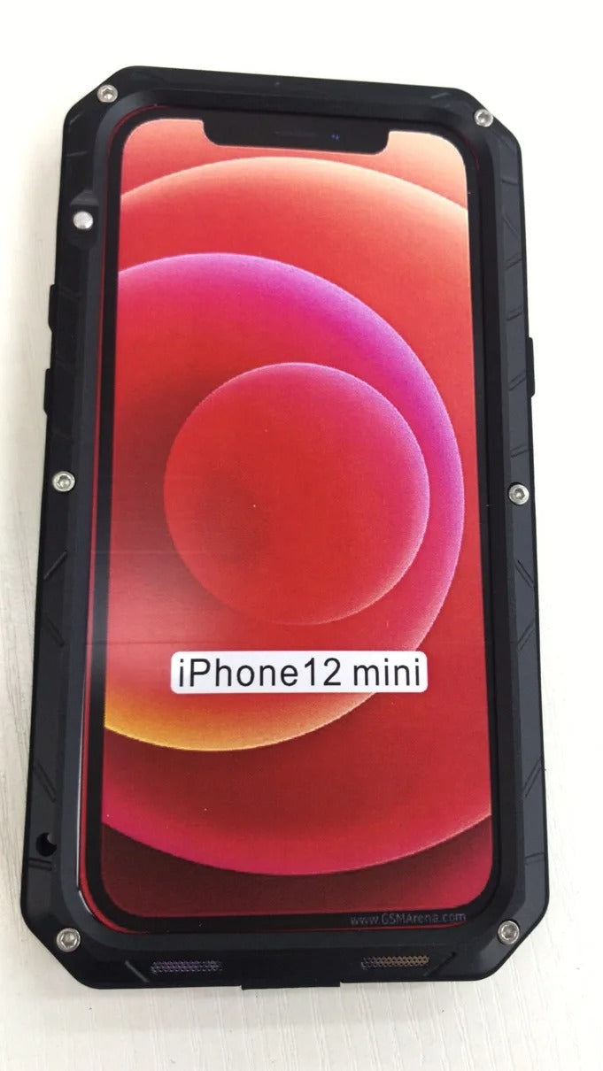 Luxury Apple iPhone Case, MagSafe Compatible, Camera Lens & Screen Protection, Ultra Thin, Shockproof, Magnetic Full All Around Cover – Aluminum Metal & Silicone Case with Dirt-Resistant Shockproof Design