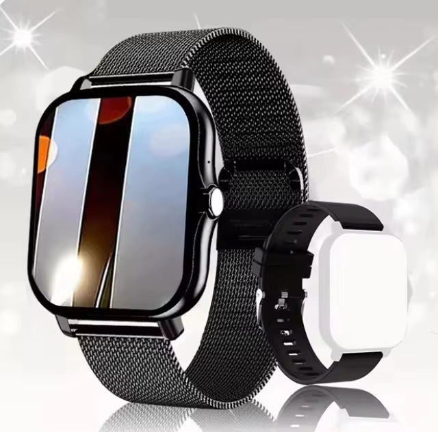 Luxury Bluetooth Smart Watch for Android iOS – 1.83" Touchscreen, Call & Message Alerts, Heart Rate & Sleep Monitor, Fitness Tracker, Stylish Gift for Men & Women