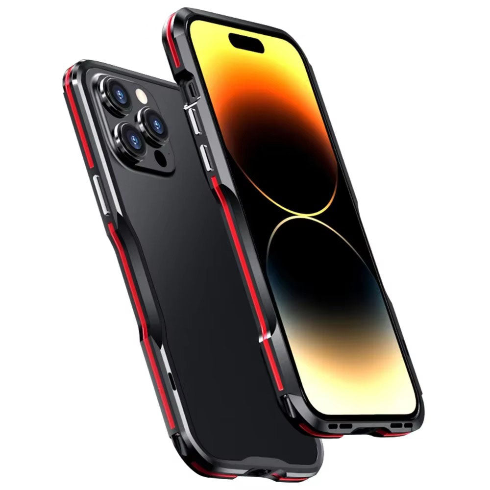 Luxury Apple iPhone Case, MagSafe Compatible, Camera Lens & Screen Protection, Ultra Thin, Shockproof, Magnetic Full All Around Cover – Aviation Aluminum Metal Frame Bumper Case with Sleek Protective Design