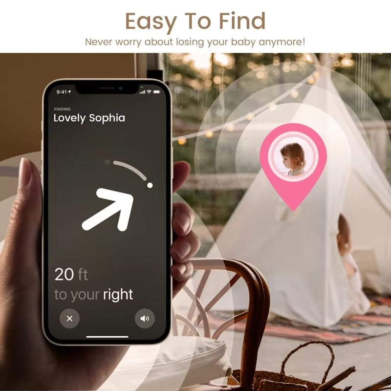 Premium Kids AirTag Wristband – Soft Silicone Anti-Lost Tracker Strap, Comfortable Durable Protective Bracelet for Children, Baby-Safe Material