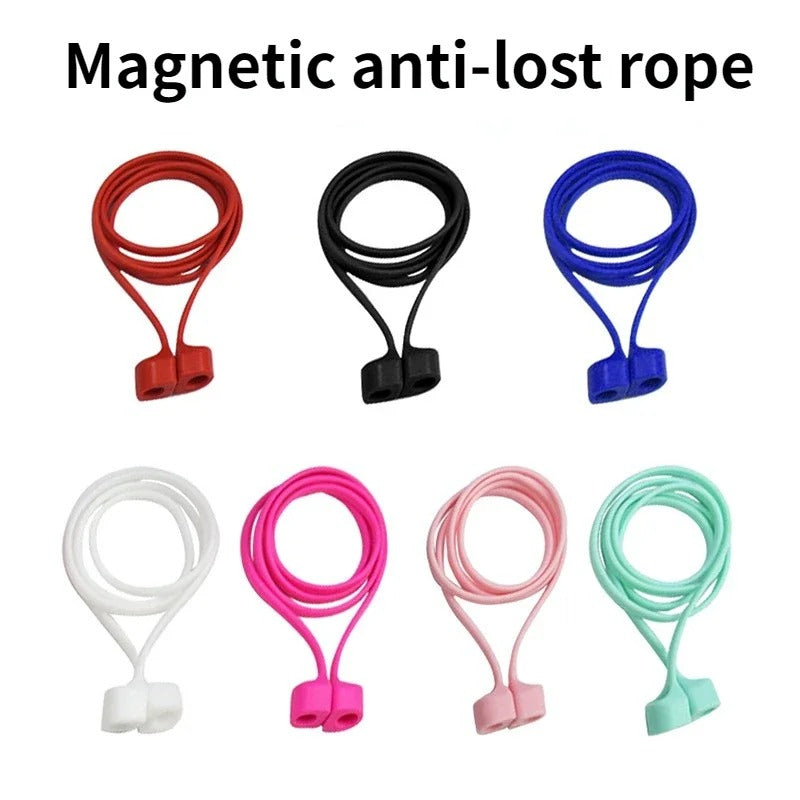 High Quality Magnetic Anti-Lost AirPods Strap – Silicone Neckband Cord for AirPods Pro 3 2 1, Wireless Earbuds Holder with Secure Fit, Lightweight & Durable