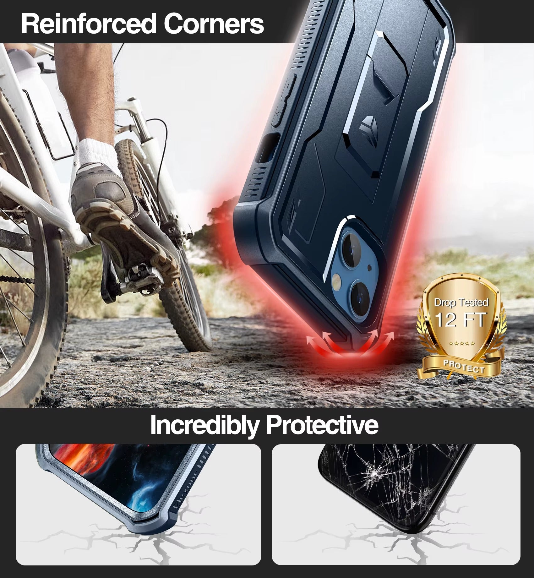 Premium Apple iPhone Case, Camera Protection, Screen Protection, Ultra Thin, Shockproof, Magnetic, Full All Around Protection