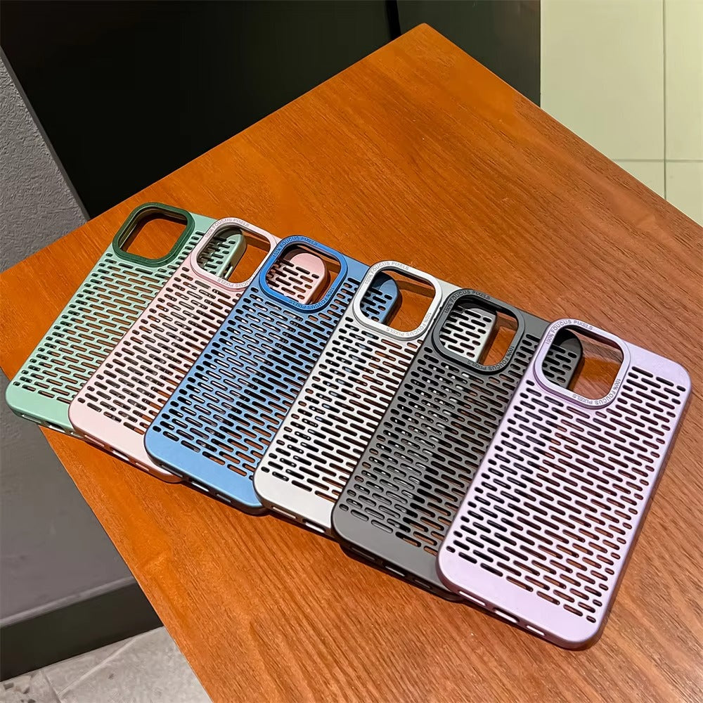 High Quality Apple iPhone Case, MagSafe Compatible, Camera Lens & Screen Protection, Ultra Thin, Shockproof, Magnetic Full All Around Cover – Hollow Cold-Cut Shockproof Case with Heat Dissipation & Anti-Fall Lens Protection